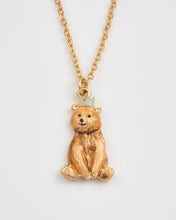 Load image into Gallery viewer, Party Bear Gold Chain Necklace
