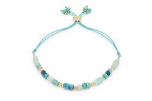 Load image into Gallery viewer, Rayne Blue Gold Gemstone Bracelet
