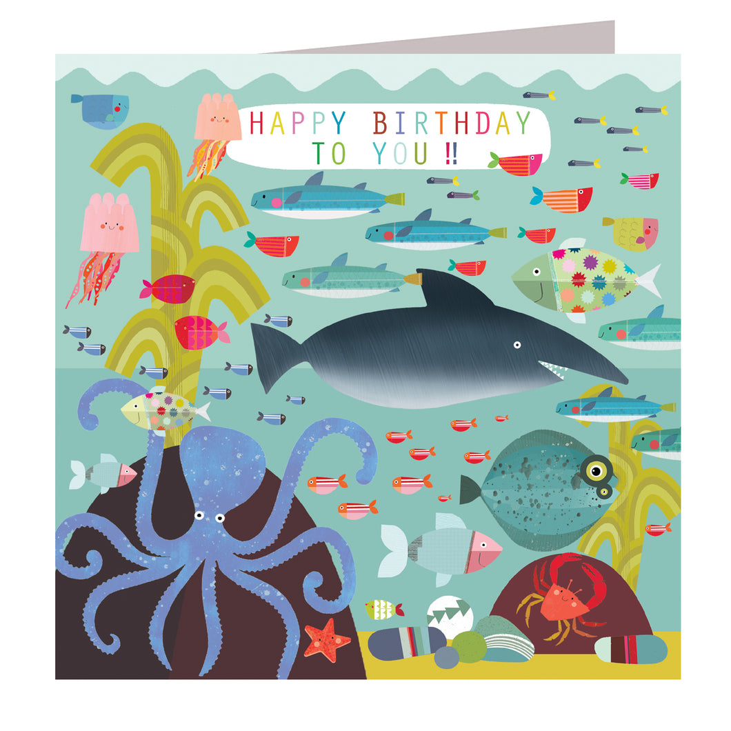 Happy Birthday Underwater card