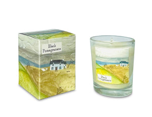 Black Pomegranate illustrated 9cl votive candle