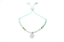 Load image into Gallery viewer, Mass Gemstone Silver Charm Bracelet
