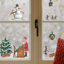 Load image into Gallery viewer, Christmas Stick Man Window Stickers
