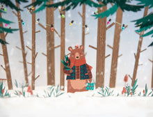 Load image into Gallery viewer, WINTERY BROWN BEAR DECORATION
