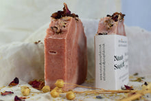 Load image into Gallery viewer, Rose Geranium, Grapefruit &amp; Cypress Handmade Soap Bar
