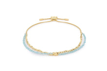 Load image into Gallery viewer, Juniper Gold &amp; Blue Topaz Double Strand Bracelet
