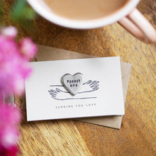 Load image into Gallery viewer, 'Pocket Hug' Tiny Token Card
