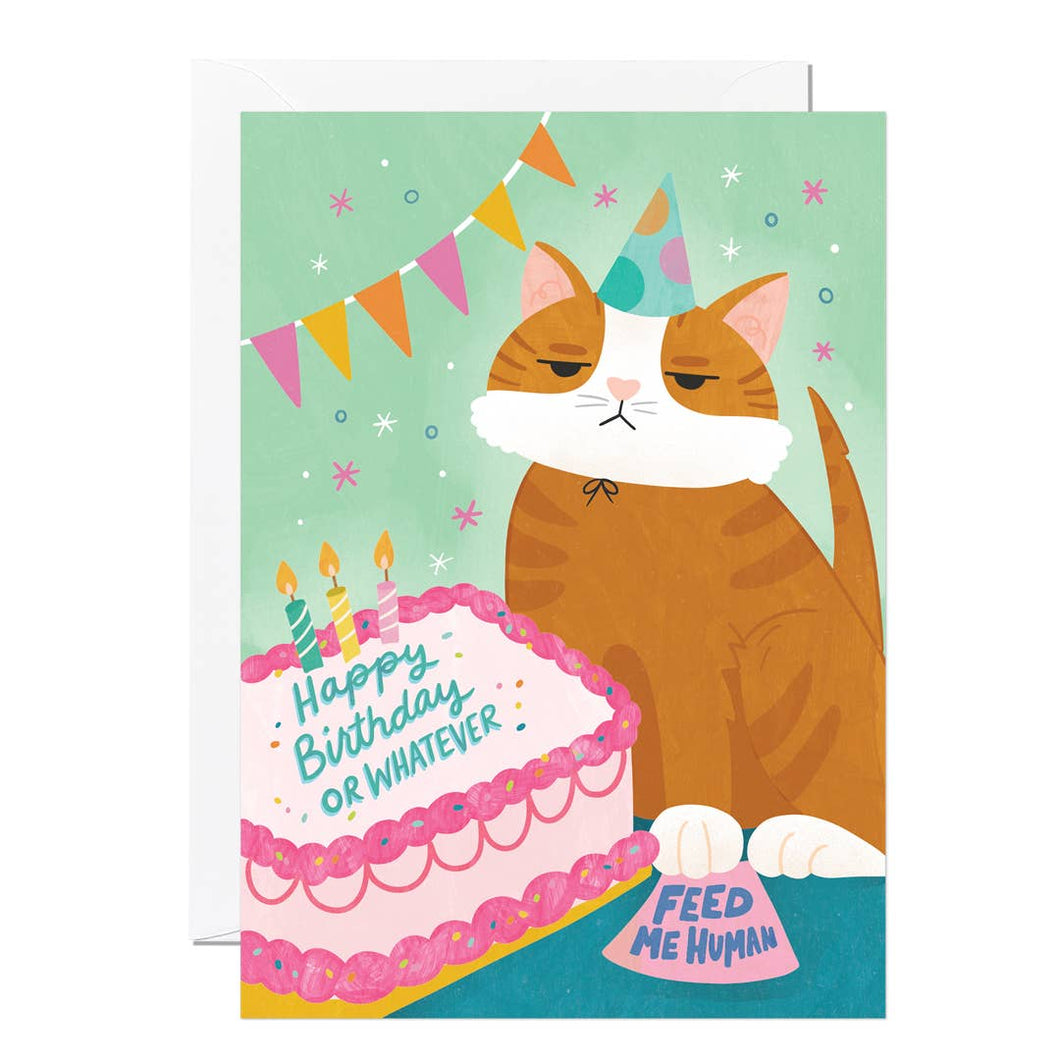 Birthday Cat Cake Card