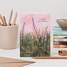 Load image into Gallery viewer, Pink Flowers Birthday Card
