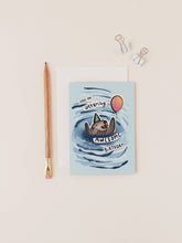 Load image into Gallery viewer, Otter birthday card | Wild swimmer card | Punny birthday
