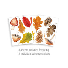 Load image into Gallery viewer, Autumn Leaves Window Stickers
