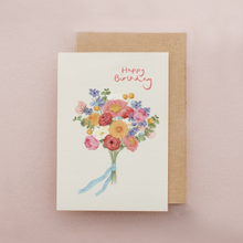 Load image into Gallery viewer, Birthday Card | Flower Bouquet | Colourful Florals
