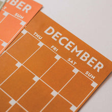Load image into Gallery viewer, A4 Monthly Undated Wall Planner | 12 Pages | Surf
