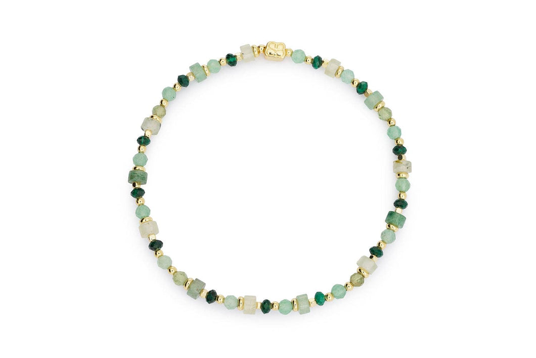 Beryl Gold & Peridot Bead Bracelet