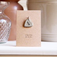 Load image into Gallery viewer, ‘Hug’ Heart Keyring Charm
