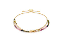 Load image into Gallery viewer, Juniper Gold &amp; Tourmaline Double Strand Bracelet
