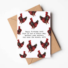 Load image into Gallery viewer, Scottish Happy Birthday Hen Greeting Card for Friends
