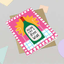 Load image into Gallery viewer, Birthday Card - Aging Like a Fine Wine Greeting card
