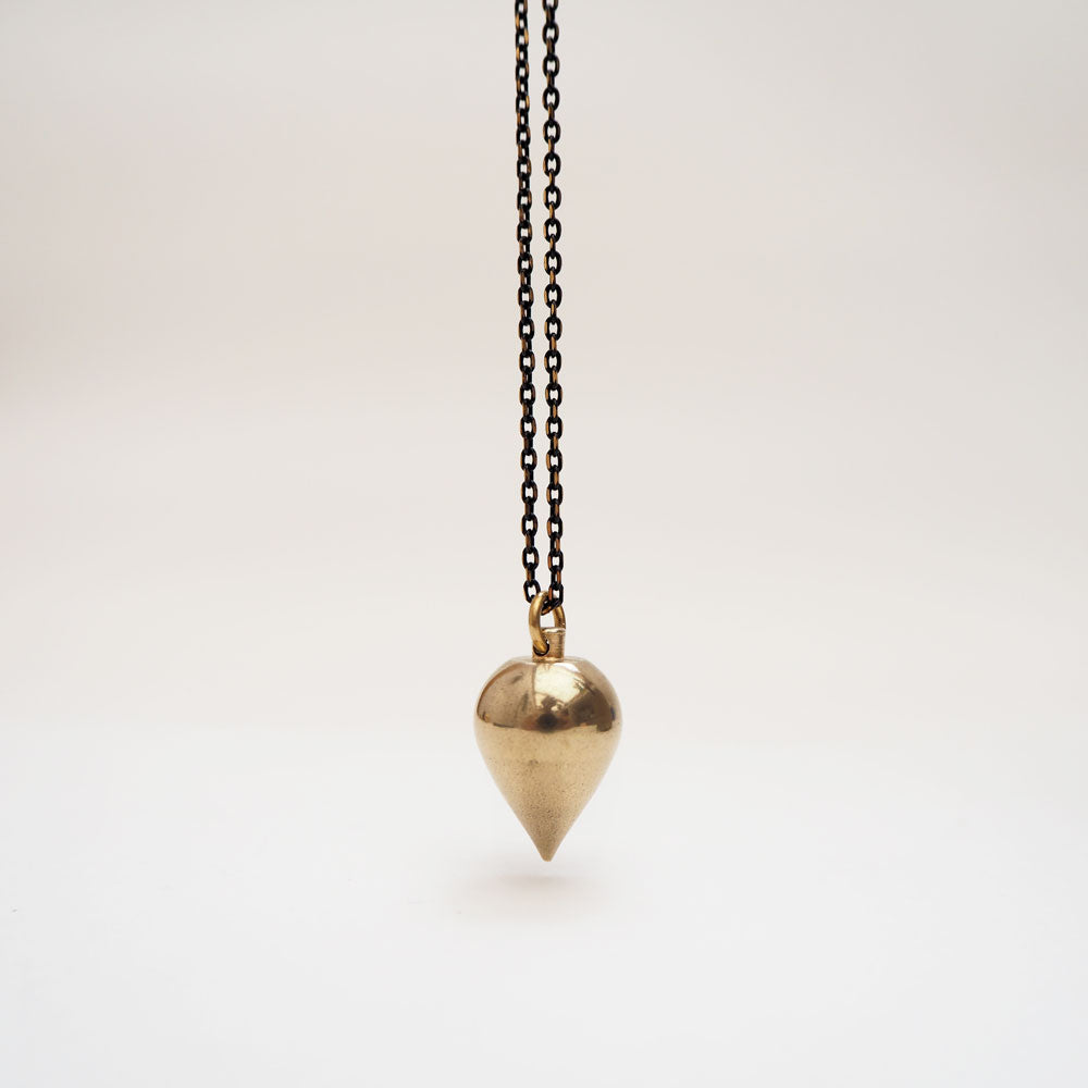 Consta - majestic brass teardrop necklace