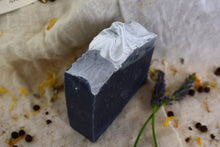 Load image into Gallery viewer, Charcoal, Cedarwood, Black Pepper &amp; Lavender Handmade Soap Bar
