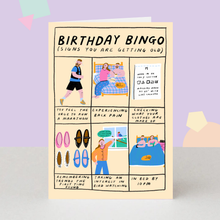 Load image into Gallery viewer, Birthday Card - Funny Birthday Bingo Greeting Card
