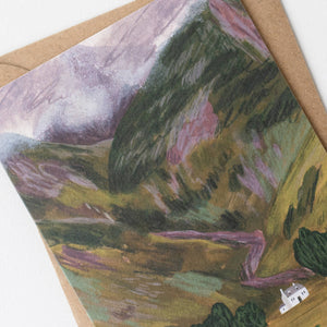 Landscape Card - Glencoe in Late Summer, Scottish Highlands