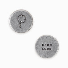 Load image into Gallery viewer, Four Leaf Clover 'Good Luck' Pocket Token Card

