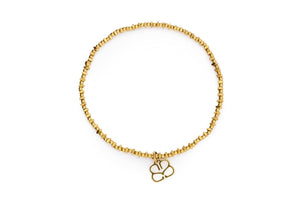 Ayla Gold Bead Stretch Bracelet