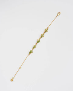 Oak Leaf Gold Bracelet
