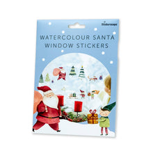 Load image into Gallery viewer, Watercolour Santa Scene Window Stickers
