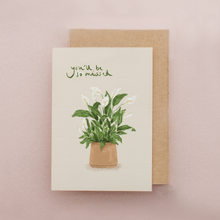 Load image into Gallery viewer, Peace Lily | House Plant | You'll Be Missed | Goodbye Card
