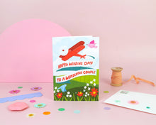 Load image into Gallery viewer, Happy Wedding Day Plane Card
