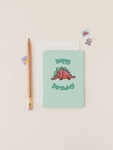 Load image into Gallery viewer, Dinosaur Steg the Stegosaurus Birthday Card
