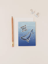 Load image into Gallery viewer, Indigo the Whale Whaley Proud of You Congratulations Card
