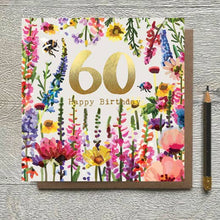 Load image into Gallery viewer, CG 08 - 60th Birthday Card with Gold Foiled Lettering
