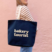 Load image into Gallery viewer, Bakery Tourist - Midnight Blue Tote Bag
