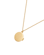 Load image into Gallery viewer, Running Bunny Gold Enamel Locket Necklace
