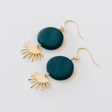 Load image into Gallery viewer, Teal Sunset Earrings
