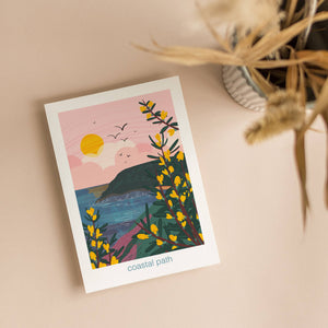 Coastal path - let's go outside greeting card