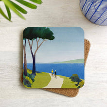 Load image into Gallery viewer, Cycling by the Sea Coaster
