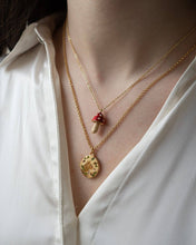 Load image into Gallery viewer, Fox &amp; Acorn Oval Chain Locket Necklace
