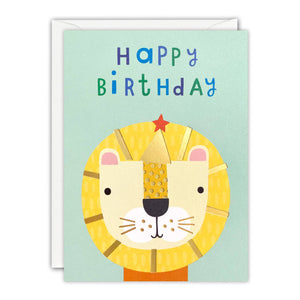 Birthday Lion Minnows Card