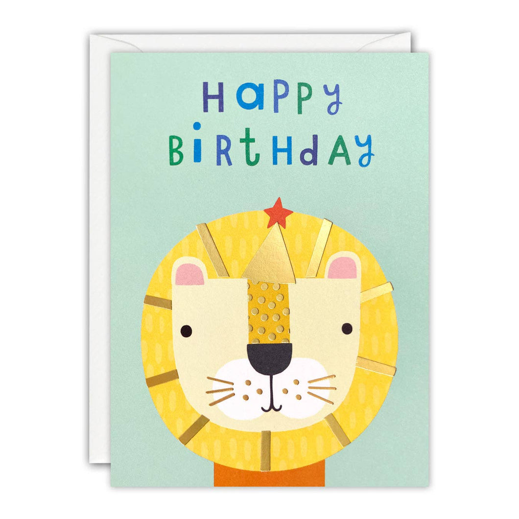 Birthday Lion Minnows Card