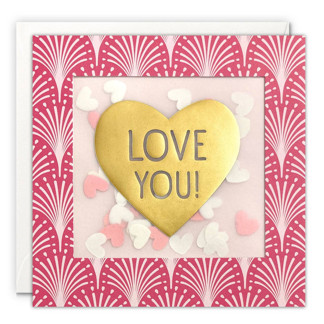 Love You Deco Shakies Card