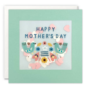 Mother's Day Birds Paper Shakies Card