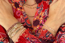 Load image into Gallery viewer, Horus Pink Tourmaline Gold Gemstone Necklace
