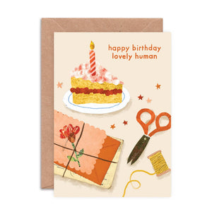 Lovely Human Birthday card