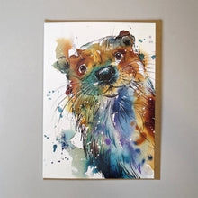 Load image into Gallery viewer, Mischief Maker' Otter Card

