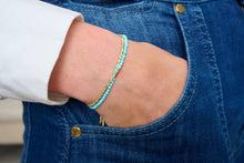 Load image into Gallery viewer, Juniper Turquoise &amp; Gold Multi-Strand Bracelet
