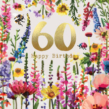 Load image into Gallery viewer, CG 08 - 60th Birthday Card with Gold Foiled Lettering
