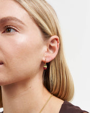 Load image into Gallery viewer, Orla Raspberry Huggie Earrings
